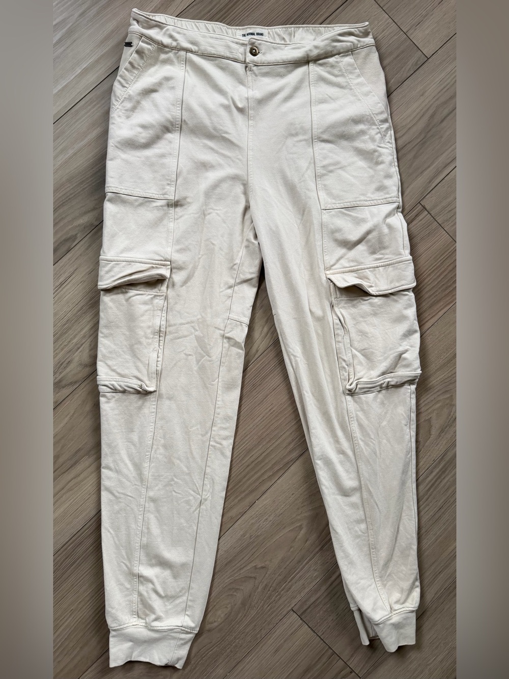 The Normal Brand Tentoma Cream Cargo Utility Jogger Pants Sz Large